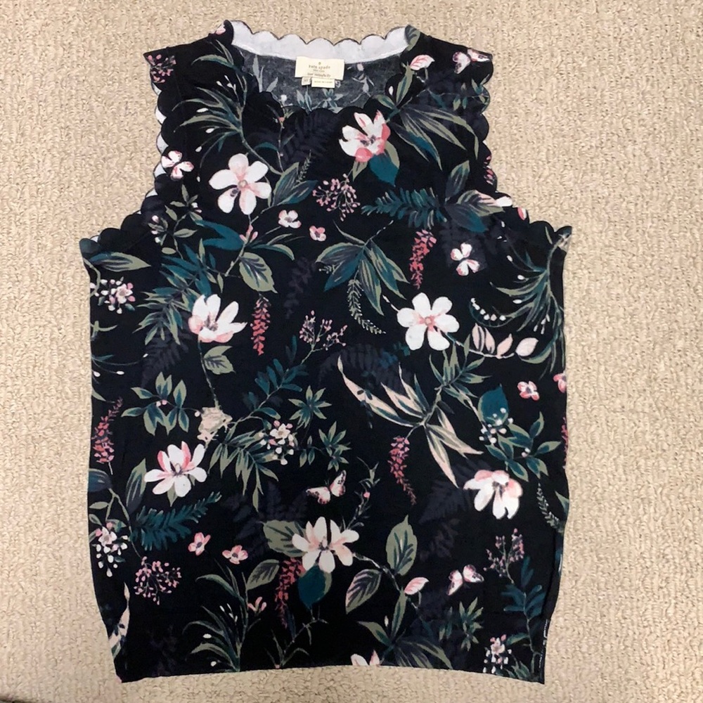 Kate Spade Botanical Sleeveless Sweater